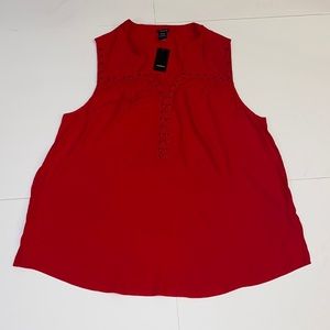 TORRID RED GROMMET TANK